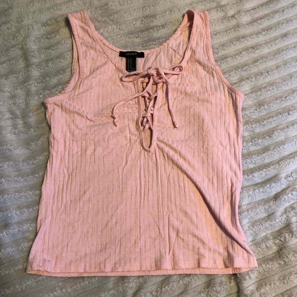 Pink tank top from Forever 21